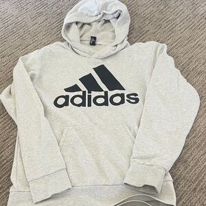 Adidas Men's Light Gray Hoodie
